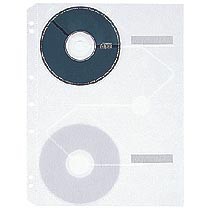 プラス クリヤーポケット CD・CD-ROM用 A4タテ 2・3・4穴 5枚(RE-141CD)