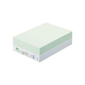TANOSEE αエコカラーペーパーII ライトグリーン A4 500枚/冊(AEC-LGA4B)