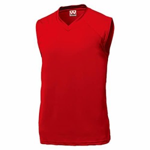 ウンドウ(Wundou) ベーシックバスケットシャツ P-1810 レッド(11) サイズ:XXL