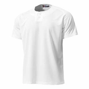 ウンドウ(Wundou) セミオープンベースボールシャツ P-2710J ホワイト(00) サイズ:120【沖縄・離島への配送不可】