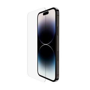 BELKIN iPhone 13 / Pro用抗菌強化ガラスフィルム 簡単貼付EZトレイ付(OVA069ZZ)