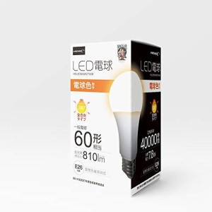 HIDISC LED電球(一般電球60形相当)長寿命 電球色 HDLED60W2700K