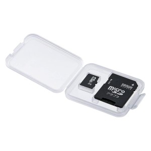 SANWASUPPLY サンワサプライ メモリーカードクリアケース(microSDカード用・6個セット)(FC-MMC10MICN)