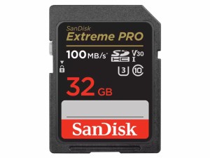 SANDISK 32GB Extreme PRO SDHC UHS-I メモリーカード - C10、U3、V30、4K UHD、SDカード- SDSDXXO-032G-GN4IN