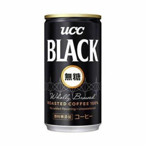 UCC 上島珈琲 BLACK無糖 185g缶【入数:30】