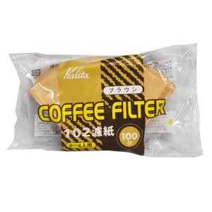 Kalita (カリタ) カリタ コーヒーフィルター 102濾紙 100枚入 ブラウン