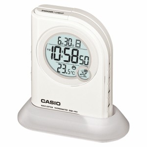 CASIO カシオ カシオ 高輝度LEDライト(懐中電灯機能)温度表示付き 電波デジタルクロック DQD-410J-7JF