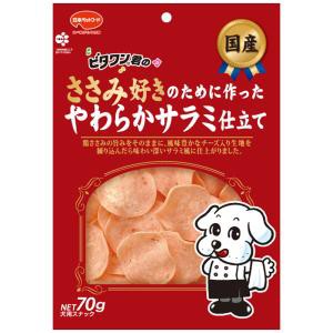 日本ペットフード ビタワン君 ささみ好きやわらかサラミ 70g 単品