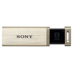 SONY ソニー USB3.0対応 ノックスライド式高速(200MB/s)USBメモリー 16GB ゴールド キャップレス(USM16GQX N)