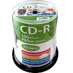 磁気研究所 データ用CD-R 52倍速 100枚 スピンドル HDCR80GP100(HDCR80GP100)