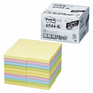 3M スリーエム スリーエム  Post-itノート業務用 6544-K 混色   6544-K