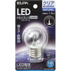 [ライト・照明】LED電球・LEDランプ] ELPA LED電球 G40型 LDG1CN-G-G255(1688000)