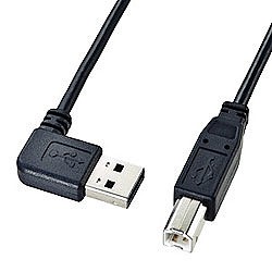 SANWASUPPLY サンワサプライ 両面挿せるL型USBケーブル(A-B標準) KU-RL2