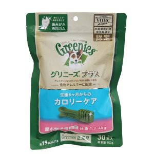 グリニーズ ニュートロジャパン グリニーズプラス カロリーケア 超小型犬用 ミニ 1.3〜4kg 30本入り