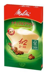 Melitta (メリタ) メリタ フィルターペーパー アロマジック ナチュラルブラウン【2〜4杯用 40枚入】 MJ44123