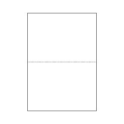 ヒサゴ マルチプリンタ帳票(FSC森林認証紙) A5 白紙 2面 100枚入(FSC2054)