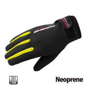 KOMINE GK-753 NEOPRENE GLOVE YEL XL 06-753/YL/XL