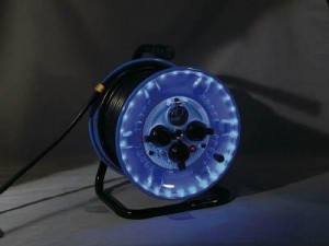 日動工業 日動 防雨型電工ドラム LEDラインドラム 青 NPWLEK33B