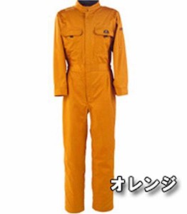 カジメイク T/C長袖つなぎ服 オレンジ LL 660925LL