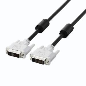 ELECOM エレコム DVIデュアルリンクケーブル 2.0m/DVI-D24pinオス-DVI-D24pinオス(ブラック)(CAC-DVDL20BK)