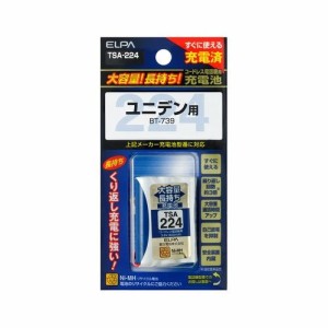 朝日電器 エルパ(ELPA) 電話機・子機用大容量長持ち充電池(ユニデン用) TSA-224