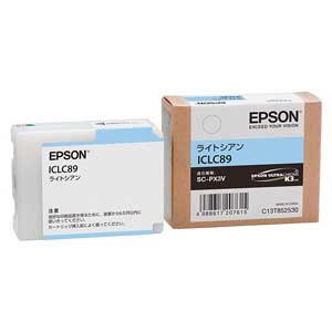 EPSON エプソン インクカートリッジ (ライトシアン)(ICLC89)