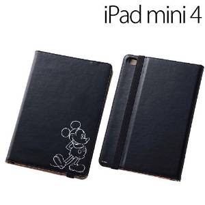レイ・アウト iPad mini 4 ディズニーホットスタンプブックレザーケース/ミッキー(RT-DPM3I/MK)