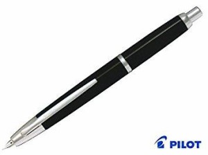 PILOT パイロット 万年筆 ノック式 キャップレス デシモ ブラック 細字(F) FCT-15SR-B-F