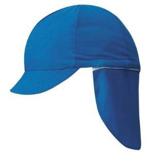 フットマーク 101215 フラップ付き体操帽子(取り外しタイプ) フリー ブルー
