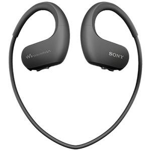 SONY ソニー ヘッドホン一体型ウォークマン Wシリーズ 4GB ブラック NW-WS413 B