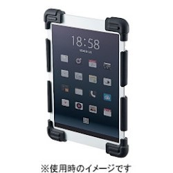 SANWASUPPLY サンワサプライ 耐衝撃シリコンケース(8.9〜11.6インチ) 品番:PDA-TABH4BK