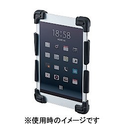 SANWASUPPLY サンワサプライ 耐衝撃シリコンケース(7〜8インチ) 品番:PDA-TABH5BK