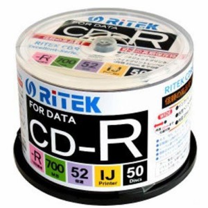 RiTEK データ用CD-R 700MB 1-52倍速 スピンドルケース入50枚P CD-R700EXWP.50RT C