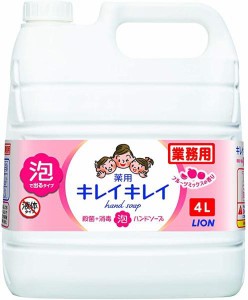 LION ライオン キレイキレイ 薬用 泡ハンドソープ フルーツミックスの香り 詰替用 業務用 4L(BPGHJ4)