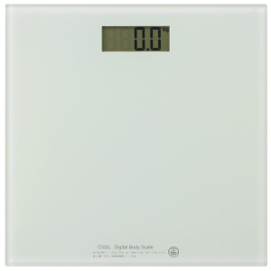 OHM オーム電機 デジタル体重計 スリム＆シンプル ホワイト HBK-T100-W 08-0065