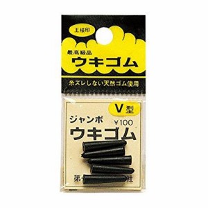 第一精工 ウキ止めゴム ジャンボ ブラック 直径4.7mm