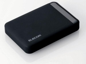 ELECOM エレコム USB3.0 ポータブルHDD ハードウェア暗号化 パスワード保護 2TB(ELP-EEN020UBK)