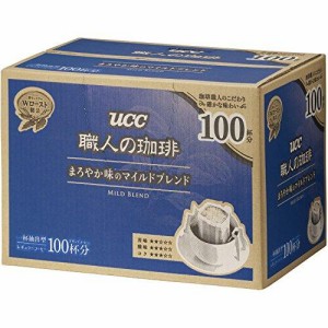 UCC 上島珈琲 職人の珈琲ドリップコーヒーまろやか味のマイルド(100袋) まろやか味のマイルド  職人の珈琲マイルド100P