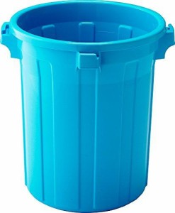 ノーブランド リス『丈夫な丸型ゴミ容器』 GK容器丸25型本体 ブルー