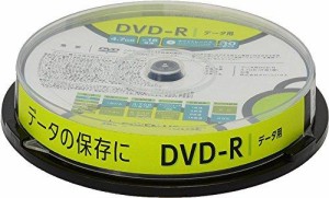 グリーンハウス DVD-R データ用 1-16倍速 10枚スピンドル GH-DVDRDB10 1個