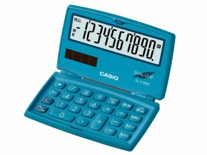 CASIO カシオ カシオ SL-C100C-BU-N カラフル電卓(10桁) レイクブルー(SL-C100C-BU)