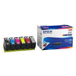 EPSON エプソン インクカートリッジ ソリ  (6色パック)(SOR-6CL)