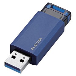 ELECOM エレコム USB3.1(Gen1)対応 ノック式USBメモリ 16GB ブルー  MF-PKU3016GBU 1個