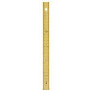 シンワ測定 シンワ 竹製ものさし 30cm 上下段1mmピッチ(ハトメ付) 71760