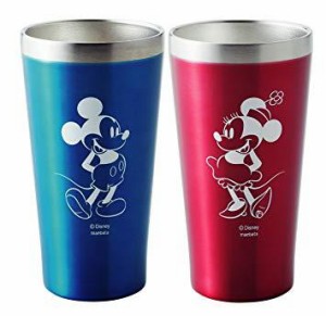 前畑 Disney(ディズニー) ミッキー＆ミニー ペアメタルサーモタンブラー (真空断熱二重構造) 340ml D-MF41 51379 (1132720)