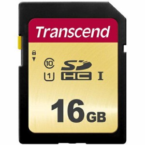 トランセンドジャパン 16GB SDHCカード UHS-I U1準拠  TS16GSDC500S 1個