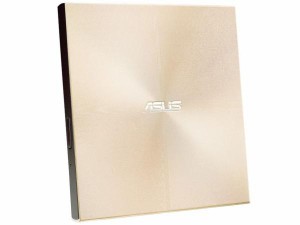 ASUS エイスース ASUS バスパワー 外付ポータブル DVDドライブ USB Type-C、 A 両対応/Win10・Mac/M-DISC/書込ソフト/ゴールド SDRW-08U9