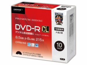 磁気研究所 HDDR21JCP10SC HDDR21JCP10SC 録画用DVD-R [10枚 /8.5GB /インクジェットプリンター対応]