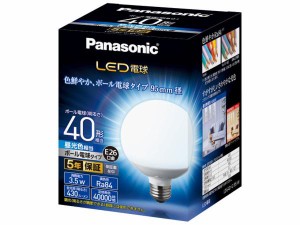 PANASONIC パナソニック LDG4DG95W 調光器非対応LED電球 (ボール電球形・全光束430lm/昼光色相当・口金E26) LDG4D-G/95/W
