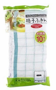 中村 格子ふきん 10枚入 1袋(10枚入)